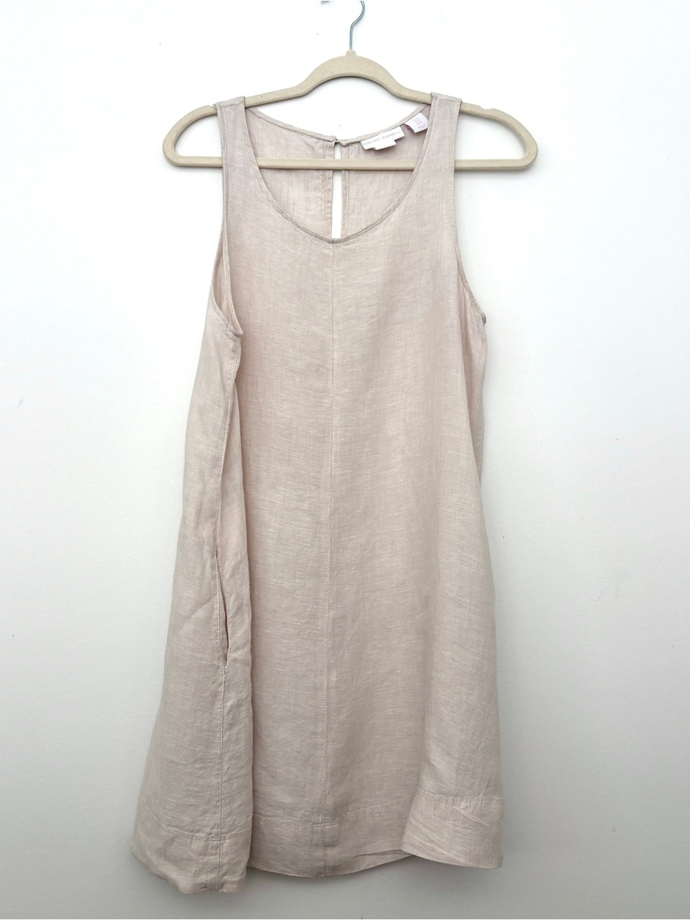 Women’s 100% Linen Tank Dress Rachel Ashwell Size M